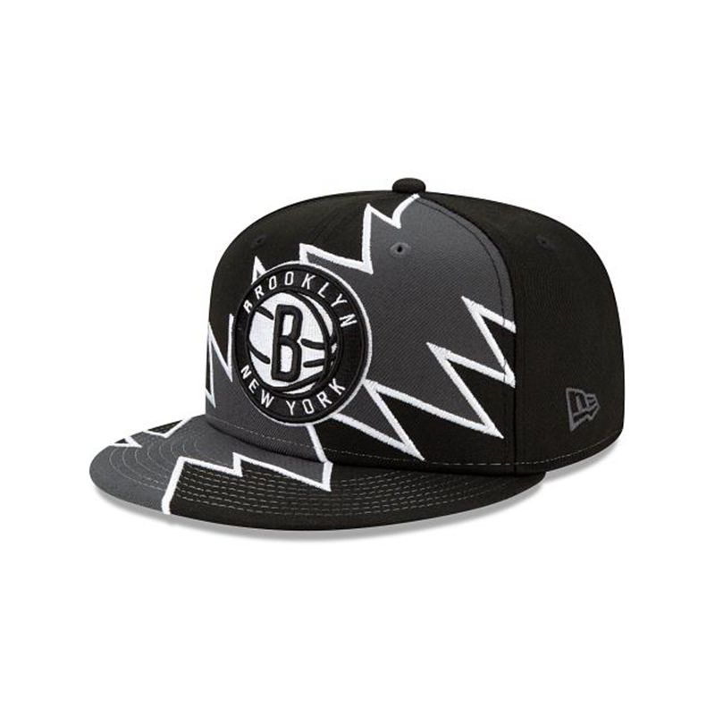 NBA Brooklyn Nets Flash 9Fifty Snapback (EDQ1249) - Black New Era Caps